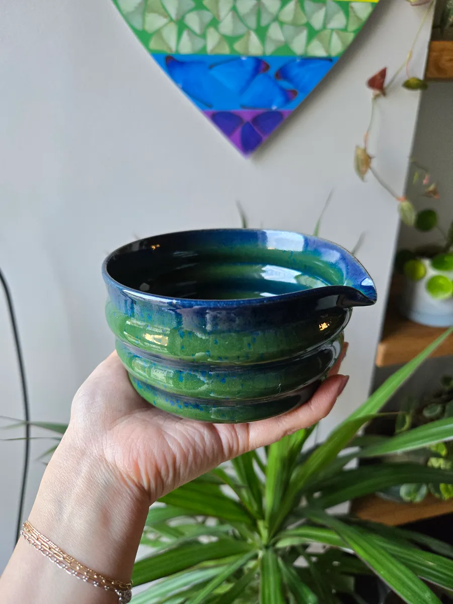Blue-Green Matcha Bowl