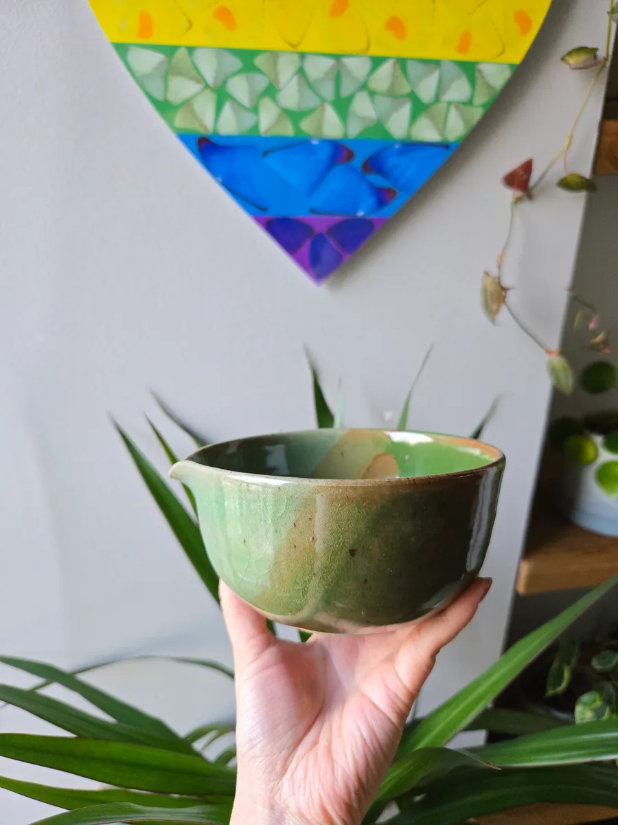 Green Stripe Matcha Bowl