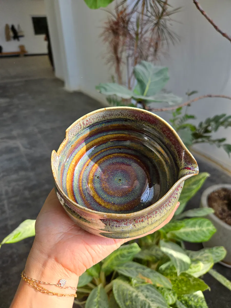Matcha Bowl with Strainer Rest