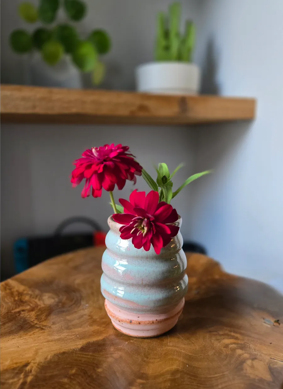 Mini Pink & Blue Vase