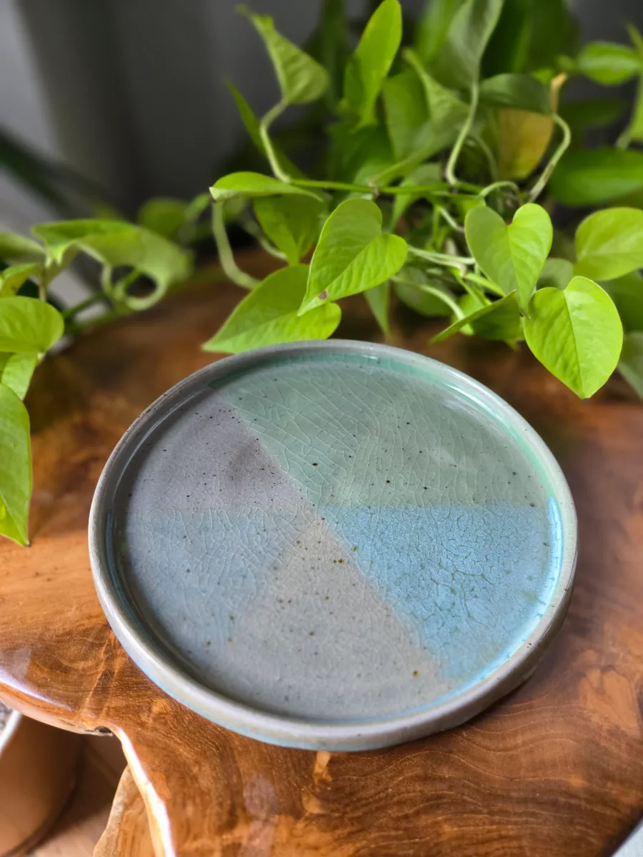 Blue Pinwheel Plate