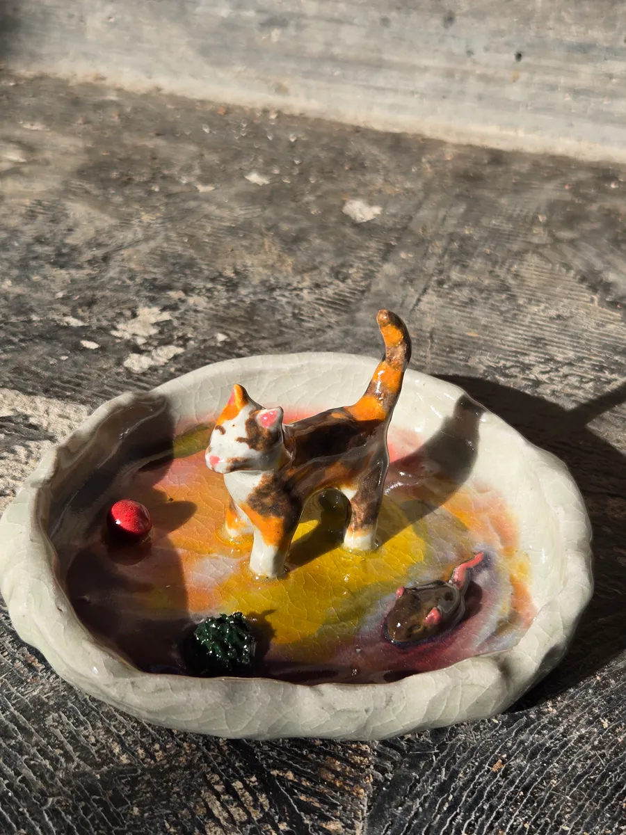 Cat Trinket Tray