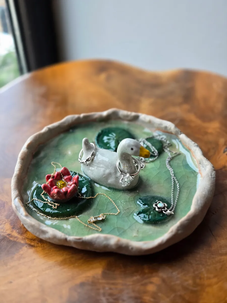 Duck Trinket Tray, In Use