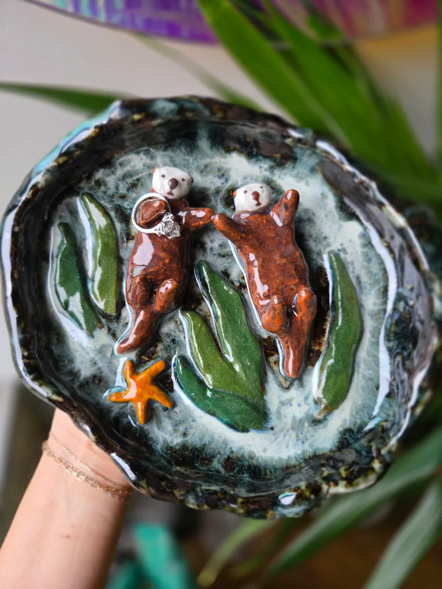 Otters Trinket Tray